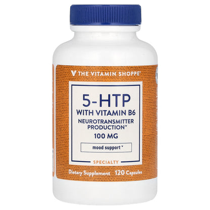 The Vitamin Shoppe, 5-HTP With Vitamin B6, 120 Capsules