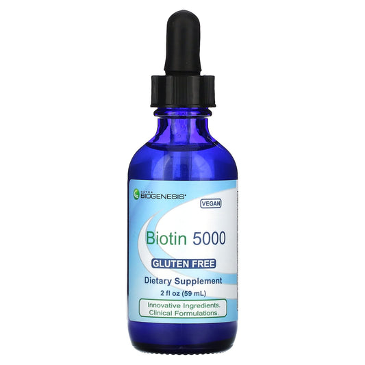 Nutra BioGenesis, Biotin 5000, 5,000 mcg, 2 fl oz (59 ml)