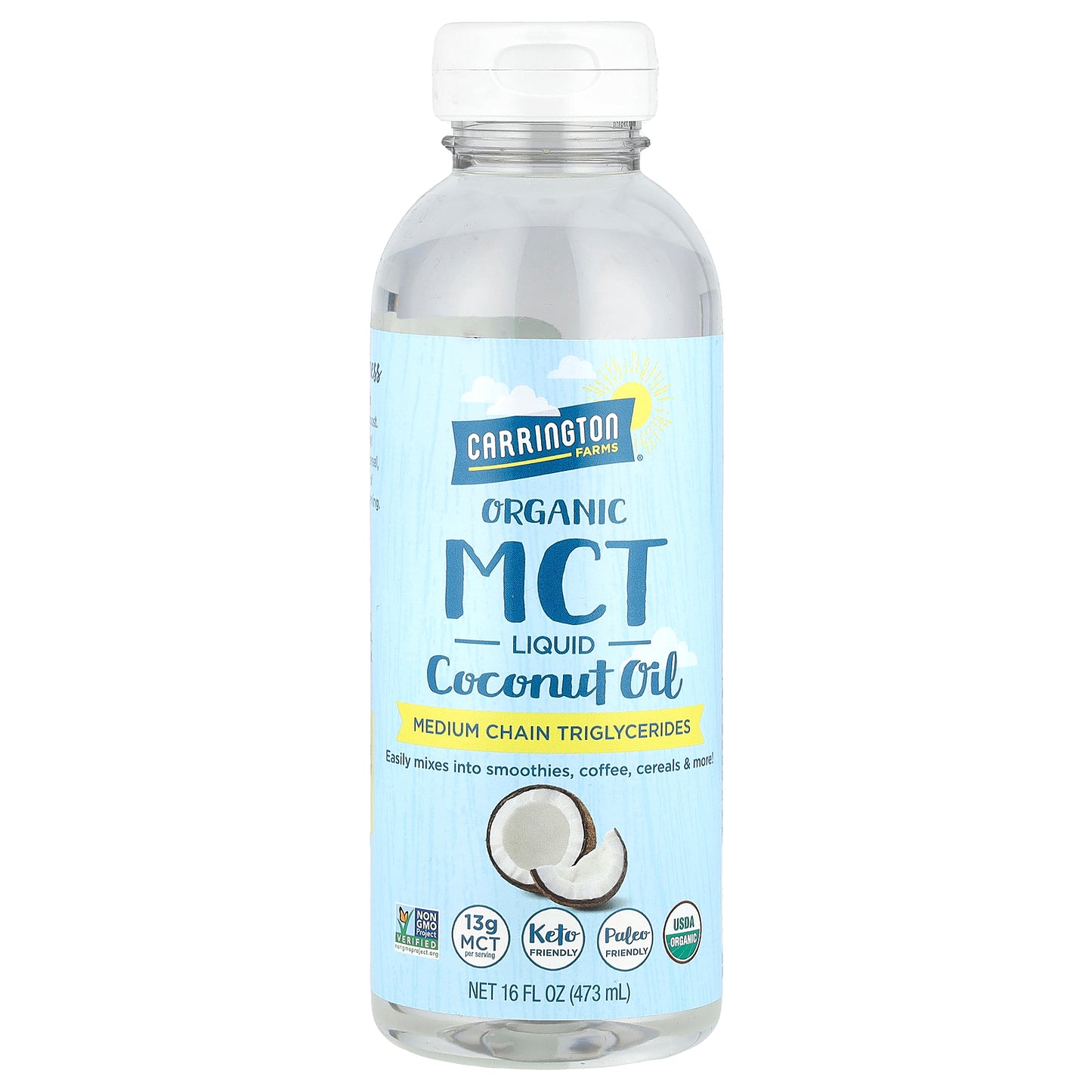 Carrington Farms, Organic MCT Liquid Coconut Oil, 16 fl oz (473 ml)