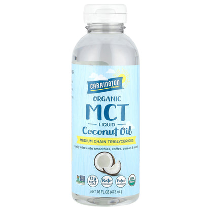 Carrington Farms, Organic MCT Liquid Coconut Oil, 16 fl oz (473 ml)