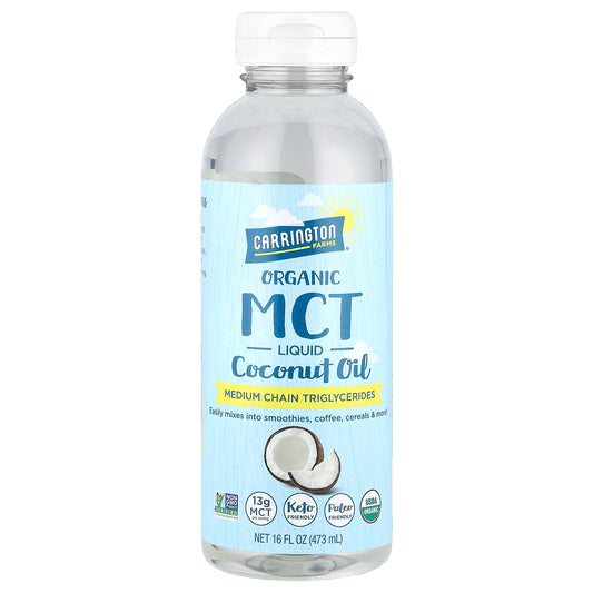 Carrington Farms, Organic MCT Liquid Coconut Oil, 16 fl oz (473 ml)