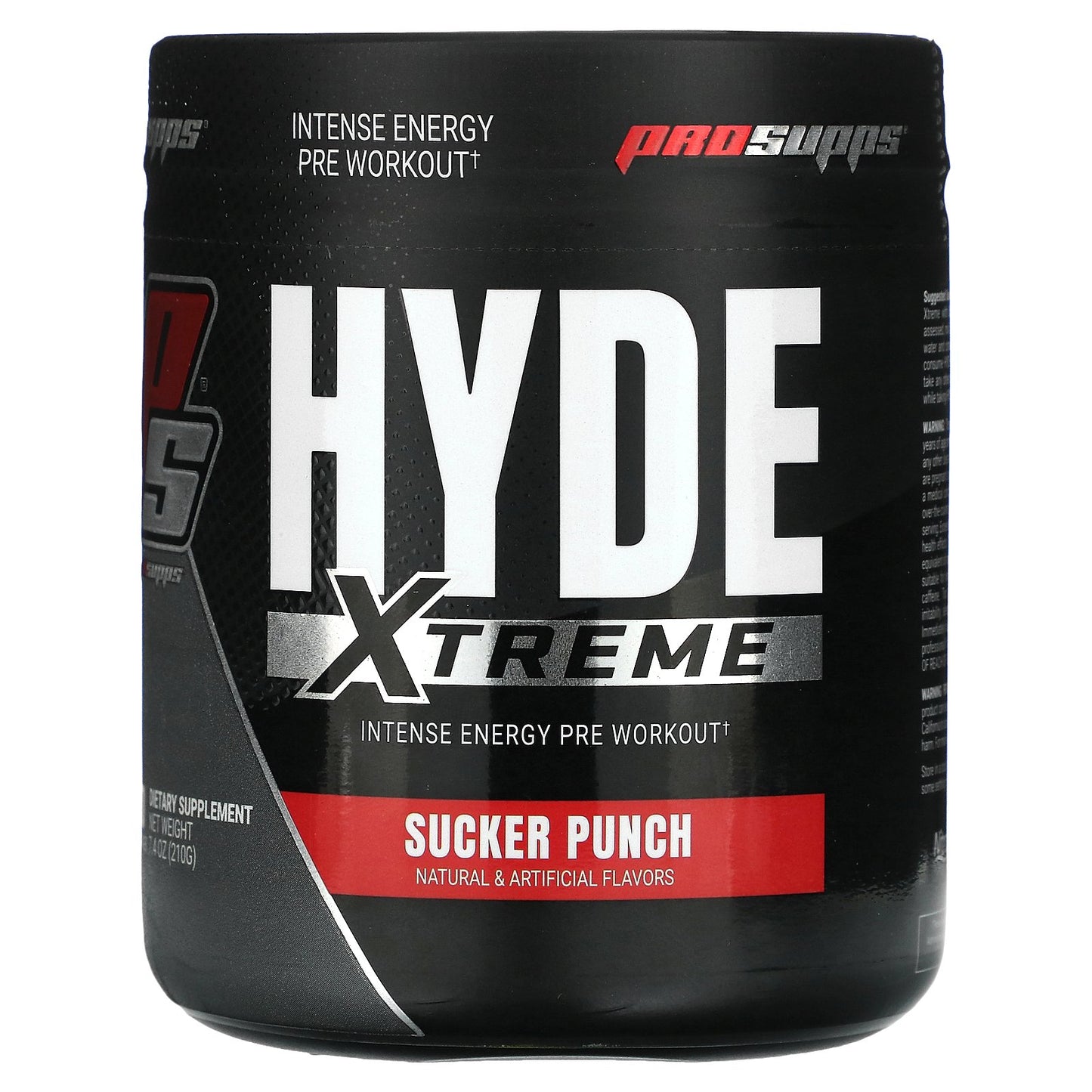 ProSupps, Hyde Xtreme, Intense Energy Pre Workout, Sucker Punch, 7.4 oz (210 g)