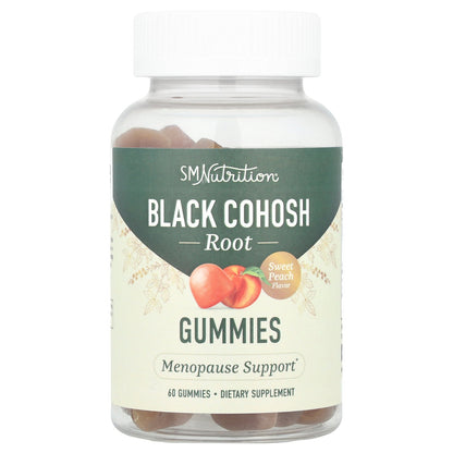 SMNutrition, Black Cohosh Root Gummies, Sweet Peach , 60 Gummies