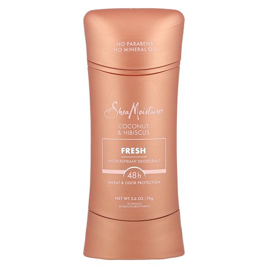 SheaMoisture, Antiperspirant Deodorant, Fresh, Coconut & Hibiscus , 2.6 oz (74 g)