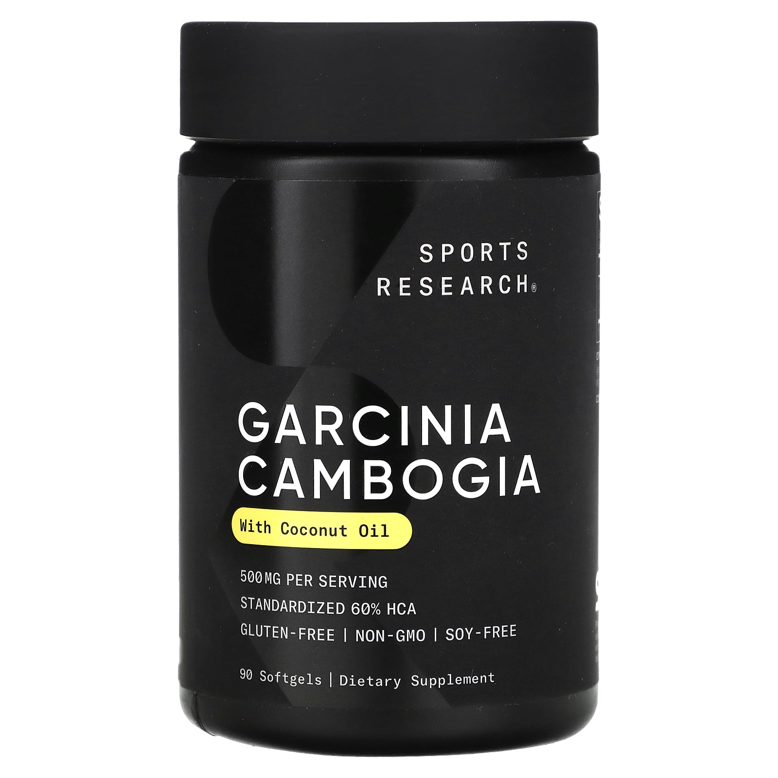 Sports Research, Garcinia Cambogia with Coconut Oil, 500 mg, 90 Softgels