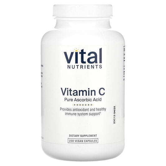 Vital Nutrients, Vitamin C Pure Ascorbic Acid, 220 Vegan Capsules