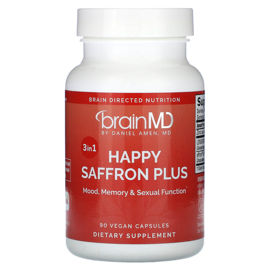 BrainMD, Happy Saffron Plus, 90 Vegan Capsules