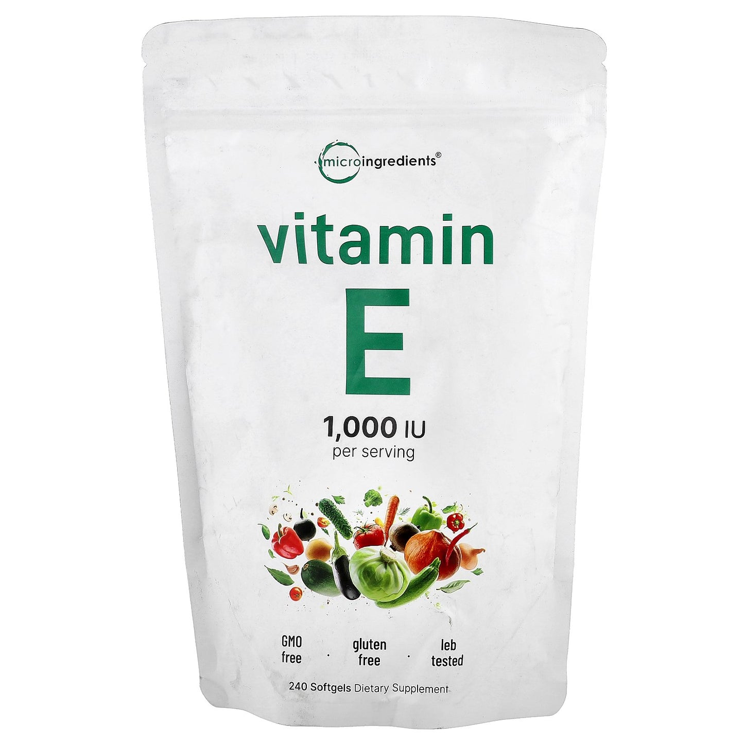 Micro Ingredients, Vitamin E, 240 Softgels (500 IU per Softgel)