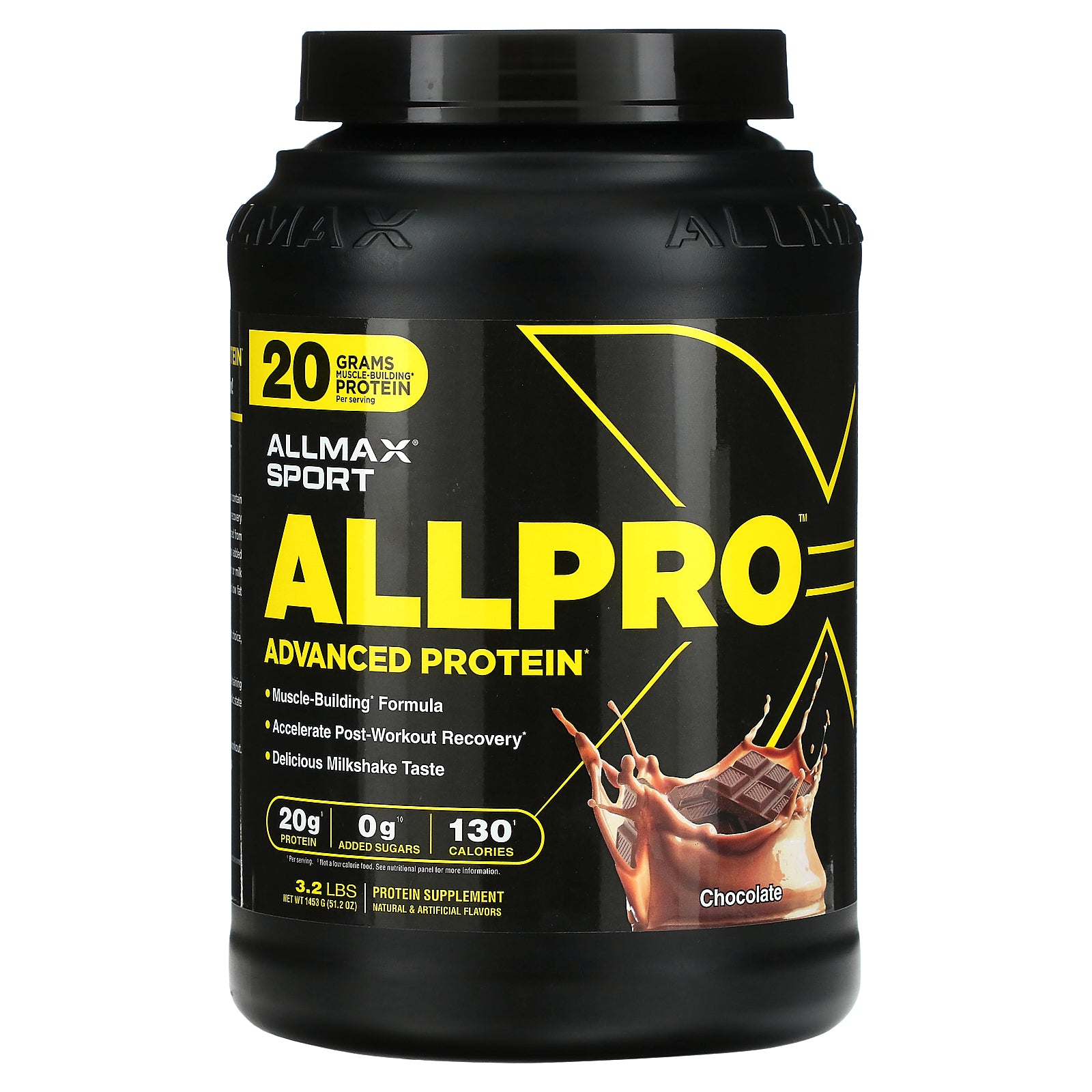 ALLMAX, Sport, ALLPRO™ Advanced Protein, Chocolate, 3.2 lb (1,453 g)