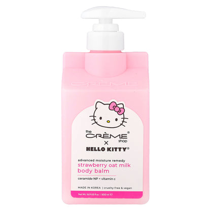 The Creme Shop, Hello Kitty®, Advanced Moisture Remedy Body Balm, Strawberry Oat Milk, 16.9 fl oz (500 ml)
