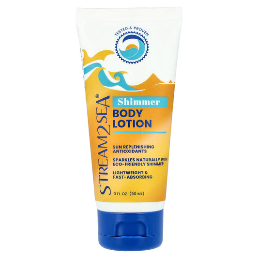 Stream2Sea, Shimmer Body Lotion, 3 fl oz (90 ml)