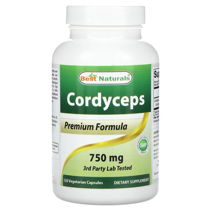 Best Naturals, Cordyceps, 750 mg, 120 Vegetarian Capsules