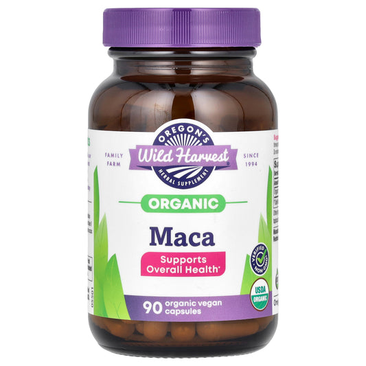 Oregon's Wild Harvest, Organic Maca, 90 Organic Vegan Capsules (615 mg per Capsule)
