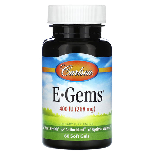 Carlson, E-Gems, 400 IU (268 mg), 60 Soft Gels