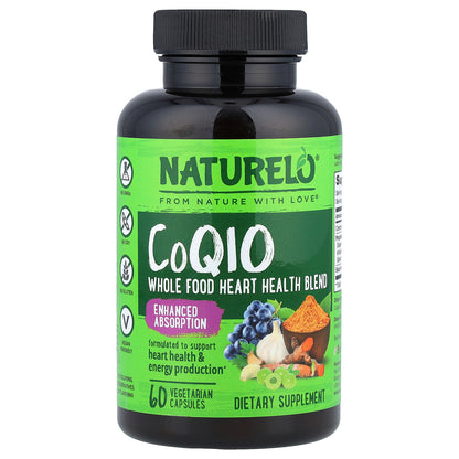 NATURELO, CoQ10, 60 Vegetarian Capsules