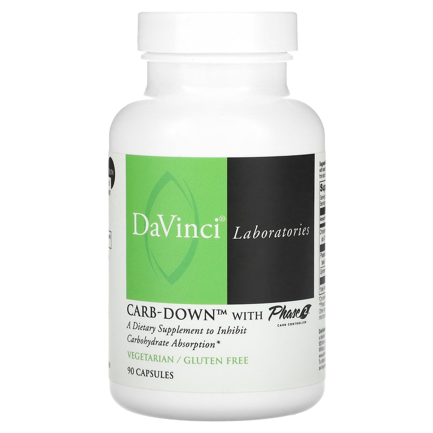 DaVinci Laboratories, Carb-Down with Phase 2 Carb Controller, 90 Capsules