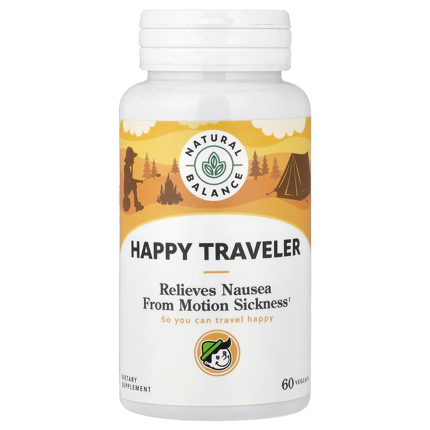 Natural Balance, Happy Traveler,  60 VegCaps