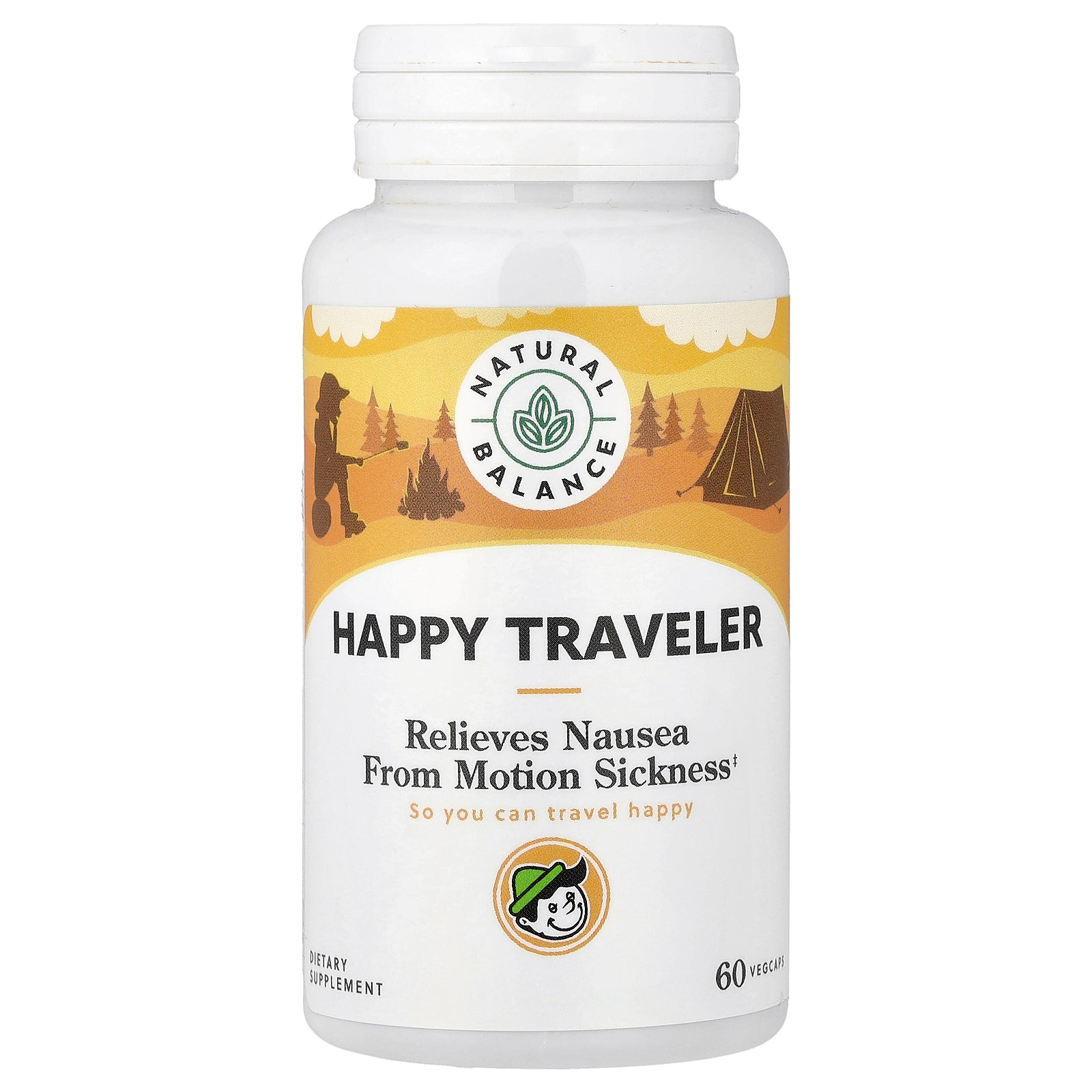 Natural Balance, Happy Traveler,  60 VegCaps