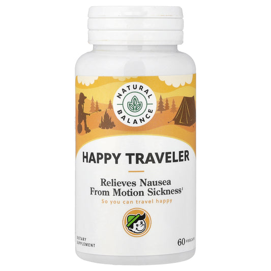 Natural Balance, Happy Traveler,  60 VegCaps