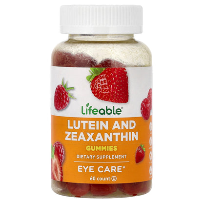 Lifeable, Lutein and Zeaxanthin Gummies, Berry, 60 Gummies