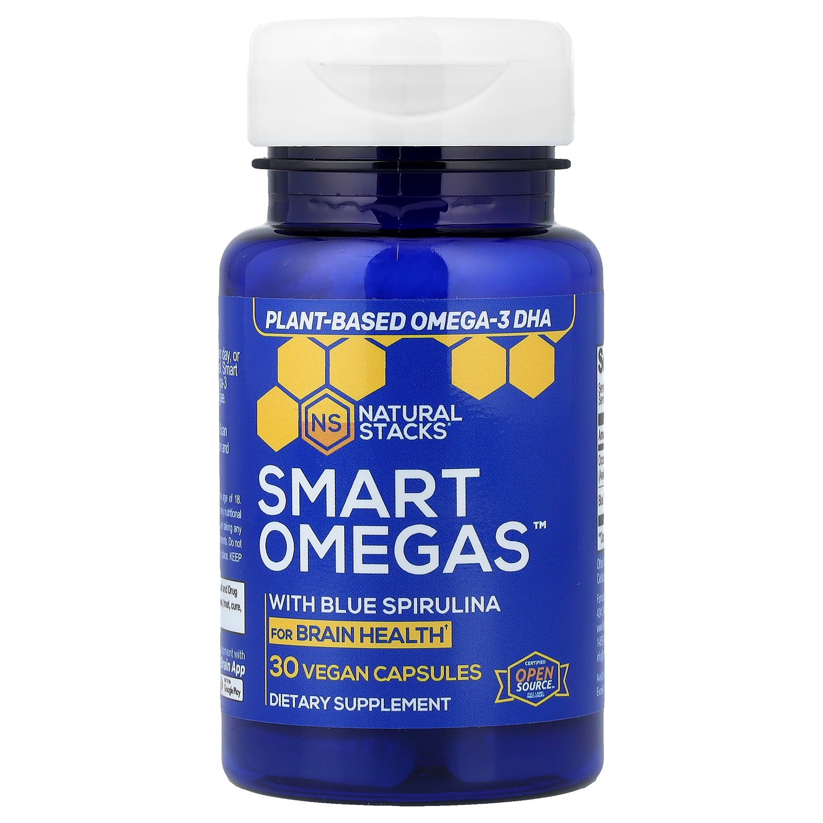 Natural Stacks, Smart Omegas™ With Blue Spirulina, 30 Vegan Capsules