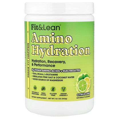 Fit & Lean, Amino Hydration, Citrus Lime, 12.1 oc (342 g)