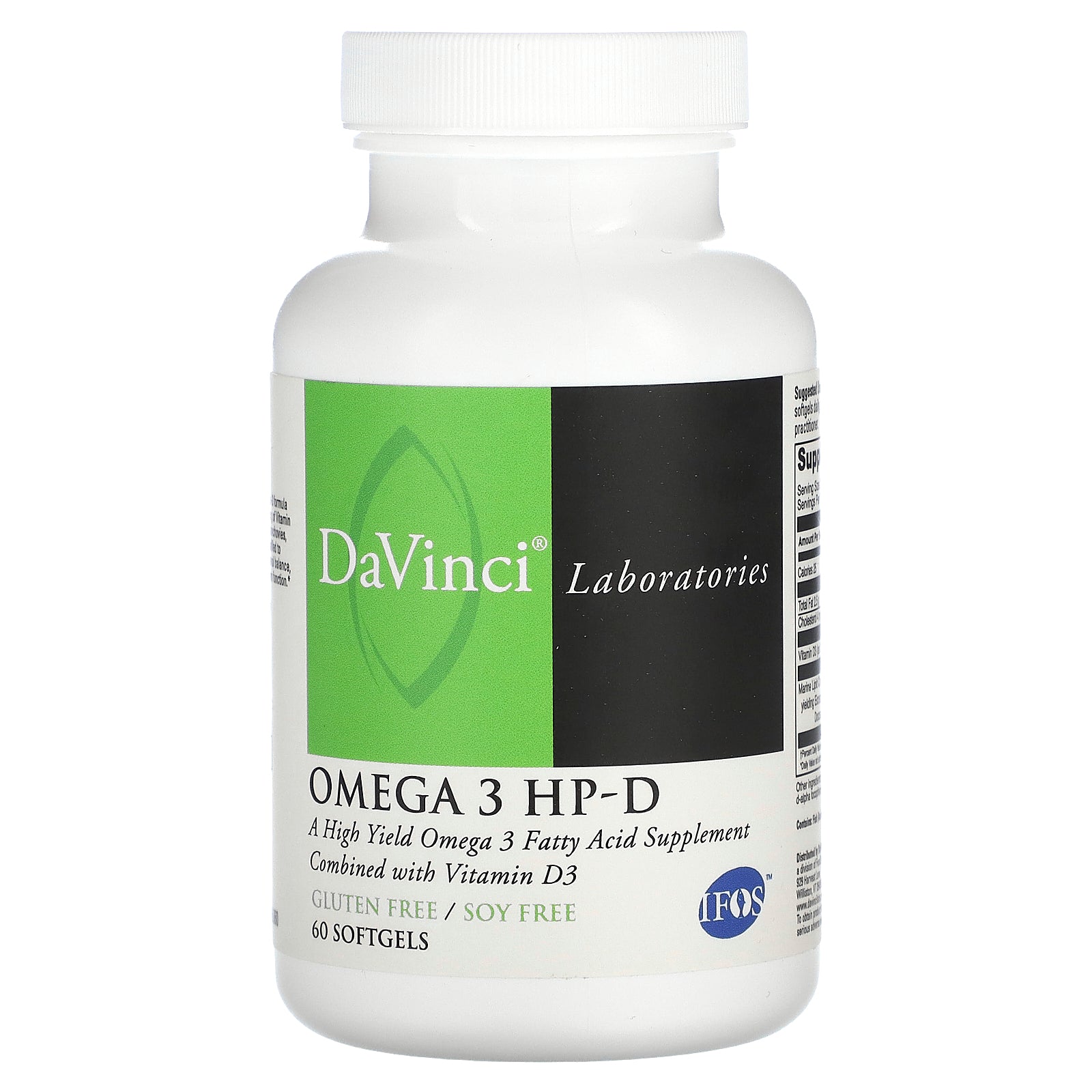 DaVinci Laboratories, Omega 3 HP-D, 60 Softgels