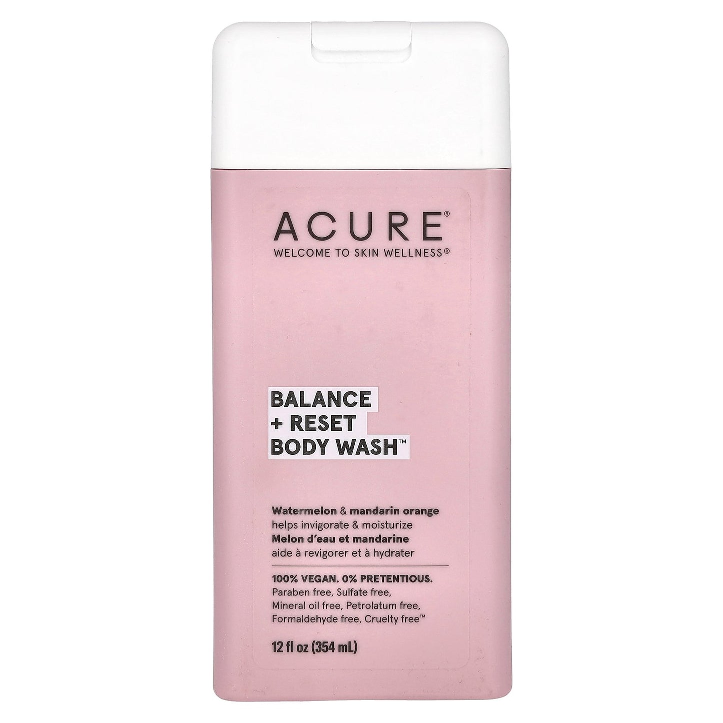 ACURE, Body Wash, Balance + Reset, Watermelon & Mandarin Orange, 12 fl oz (354 ml)