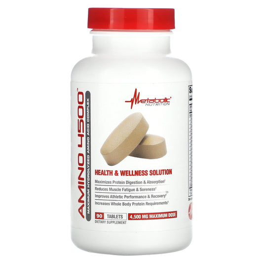 Metabolic Nutrition, Amino 4500, 90 Tablets