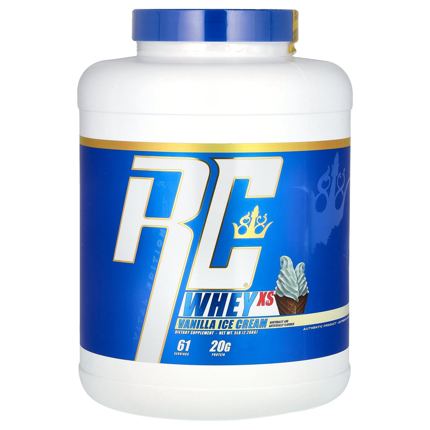 Ronnie Coleman, Vital Edition, Whey XS, Vanilla Ice Cream, 5 lb (2.26 kg)