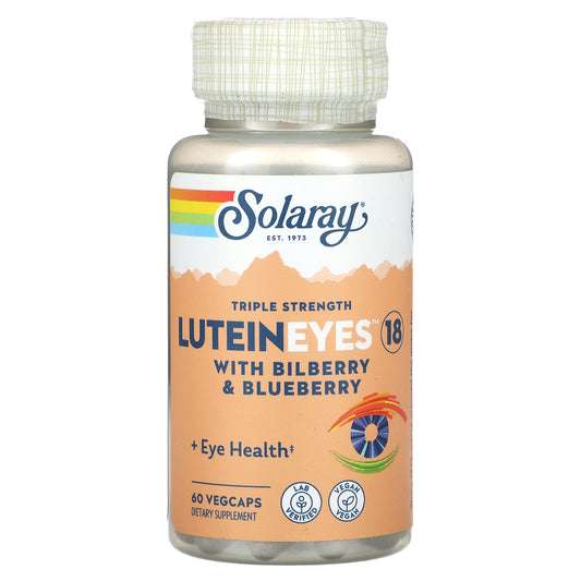 Solaray, LuteinEyes 18, With Bilberry & Blueberry, Triple Strength, 60 VegCaps