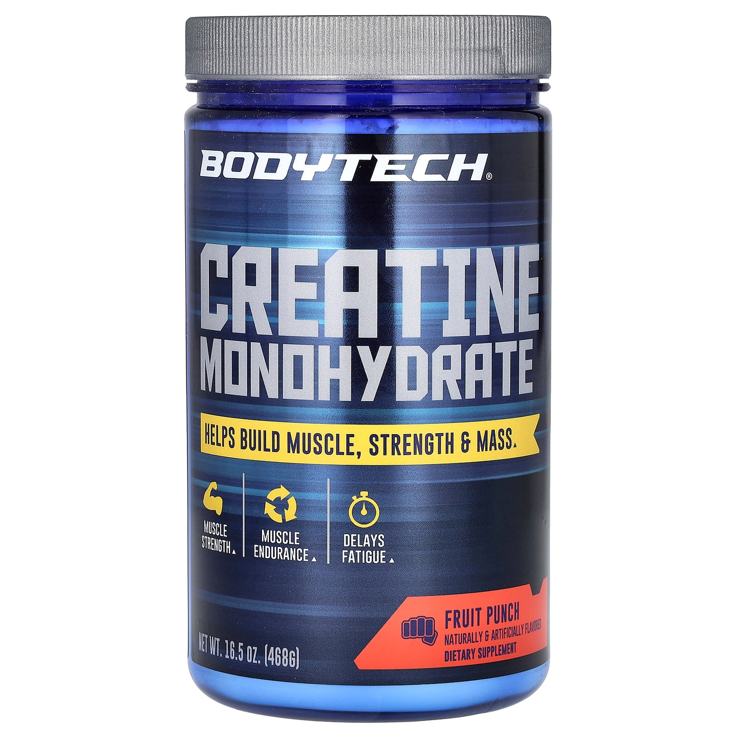 BodyTech, Creatine Monohydrate, Fruit Punch, 5 g, 16.5 oz (468 g)