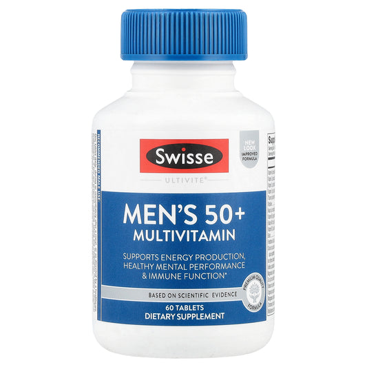 Swisse, Men's 50+ Multivitamin, 60 Tablets