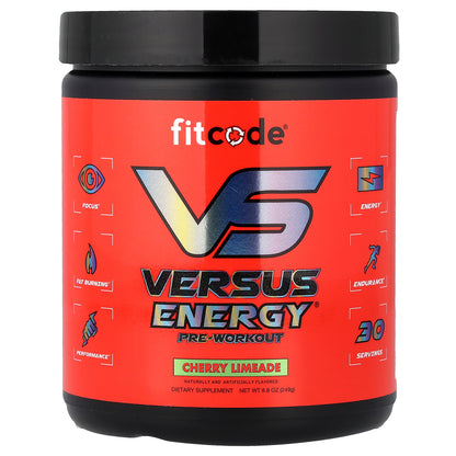 fitcode, Versus Energy® Pre-Workout, Cherry Limeade, 8.8 oz (249 g)
