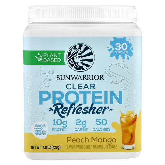 Sunwarrior, Clear Protein Refresher, Peach Mango , 14.8 oz (420 g)