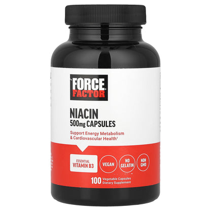 Force Factor, Niacin, 500 mg, 100 Vegetable Capsules