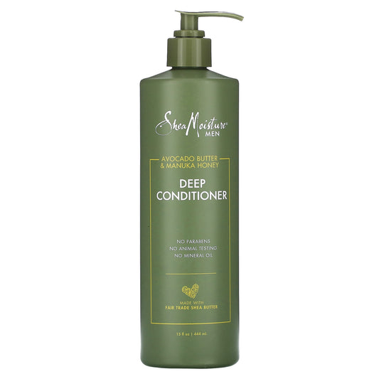 SheaMoisture, Men, Deep Conditioner, Avocado Butter & Manuka Honey , 15 fl oz (444 ml)