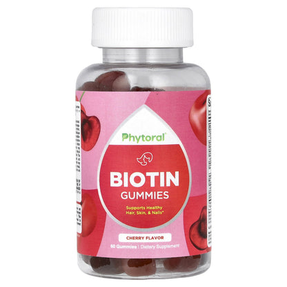 Phytoral, Biotin Gummies, Cherry , 60 Gummies