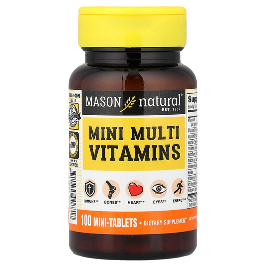 Mason Natural, Mini Multi Vitamins, 100 Mini-Tablets