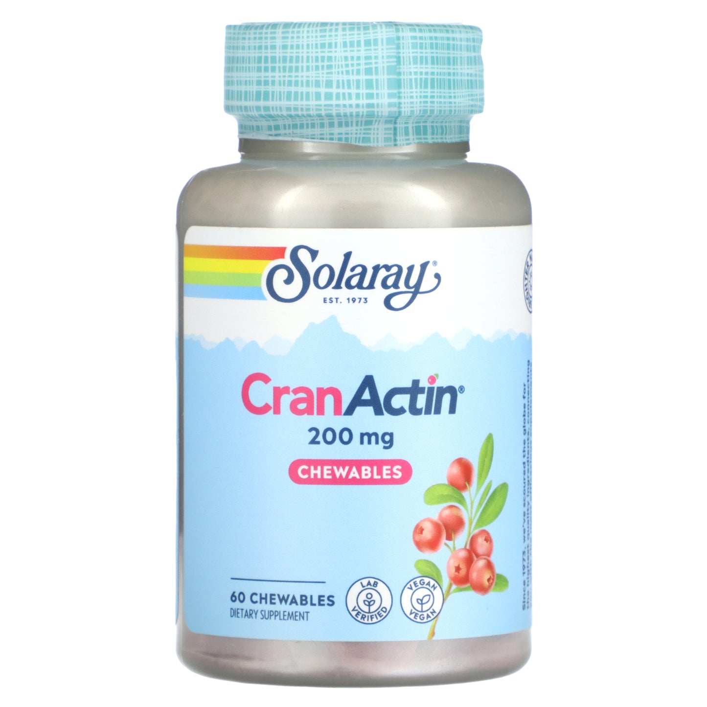 Solaray, CranActin, Chewables, 200 mg, 60 Chewables