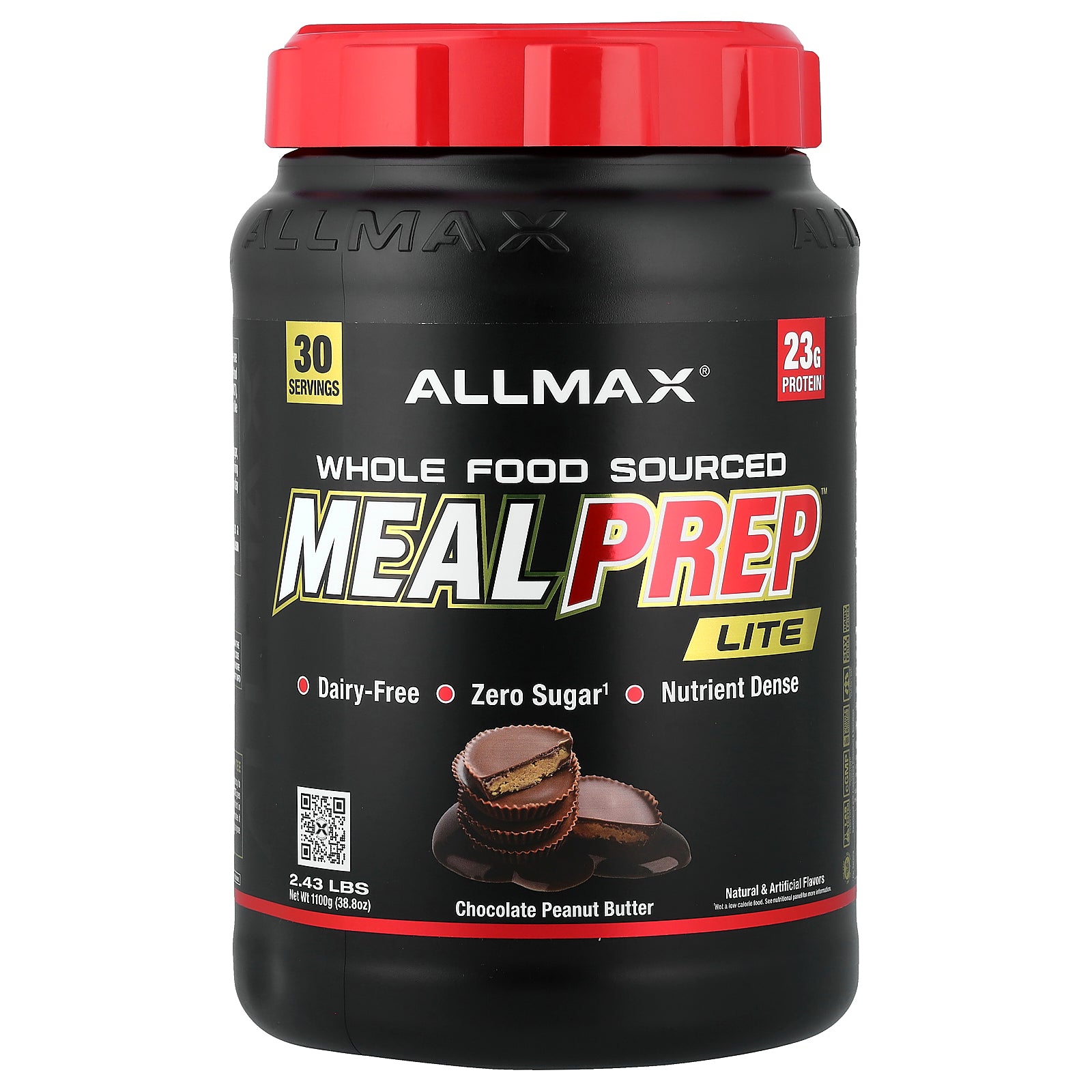 ALLMAX, Meal Prep™ Lite, Chocolate Peanut Butter, 2.43 lbs (38.8 oz)