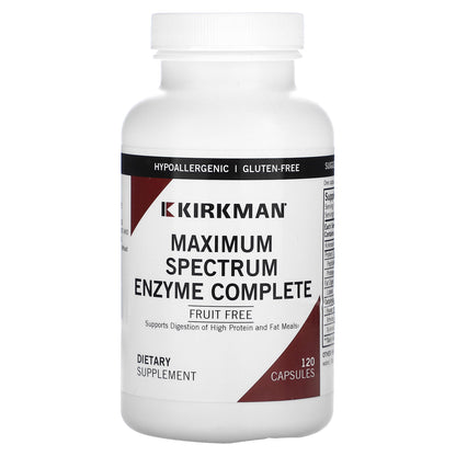 Kirkman Labs, Maximum Spectrum Enzyme Complete, 120 Capsules