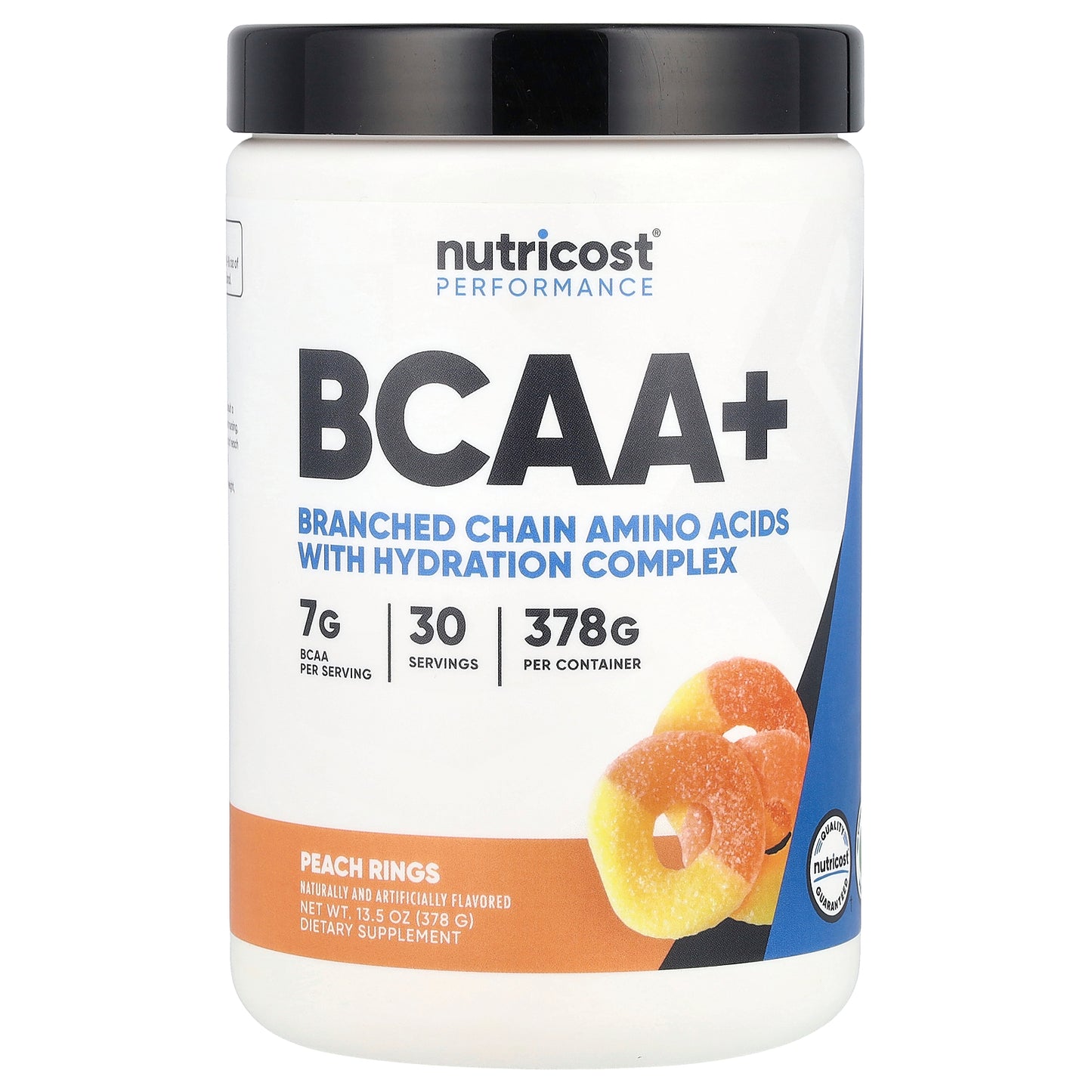 Nutricost, Performance, BCAA+, Peach Rings, 13.5 oz (378 g)