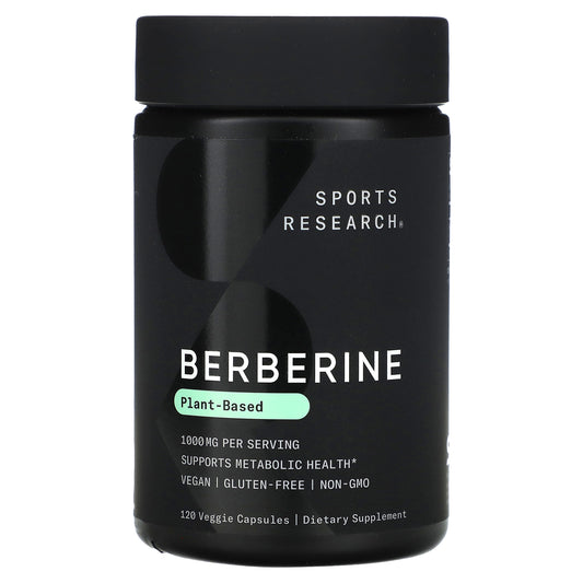 Sports Research, Berberine, 1,000 mg, 120 Veggie Capsules (500 mg per Capsule)