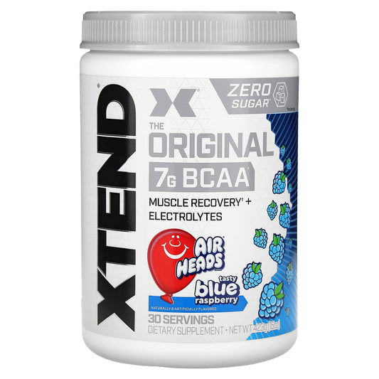 XTEND, The Original 7G BCAA, Air Heads Tasty Blue Raspberry, 15 oz (423 g)