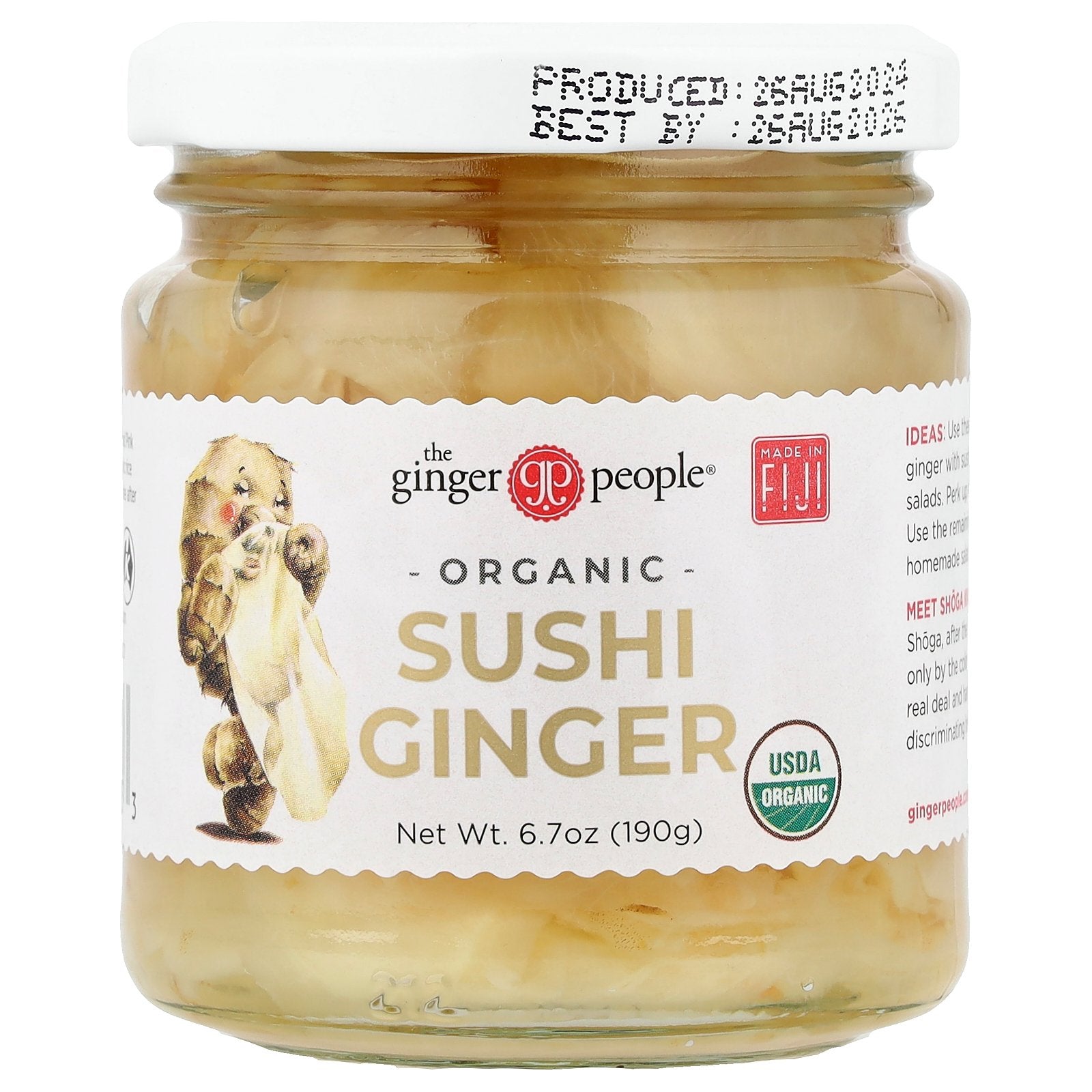 The Ginger People, Organic Sushi Ginger, 6.7 oz (190 g)