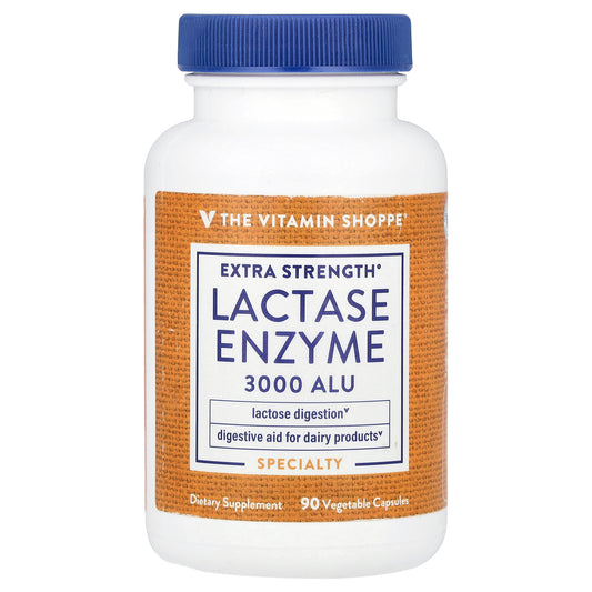 The Vitamin Shoppe, Lactase Enzyme, 3,000 ALU, 90 Vegetable Capsules