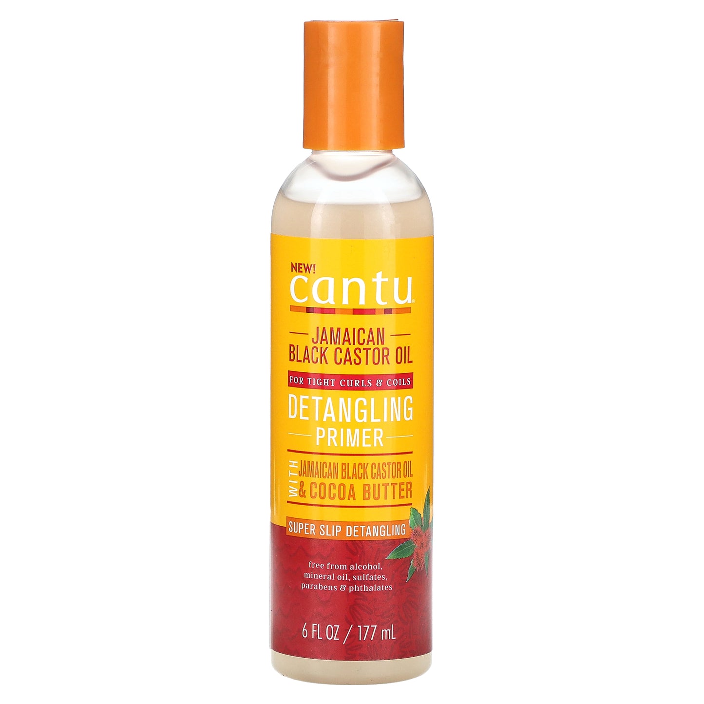 Cantu, Detangling Primer with Jamaican Black Castor Oil & Cocoa Butter, 6 fl oz (177 ml)