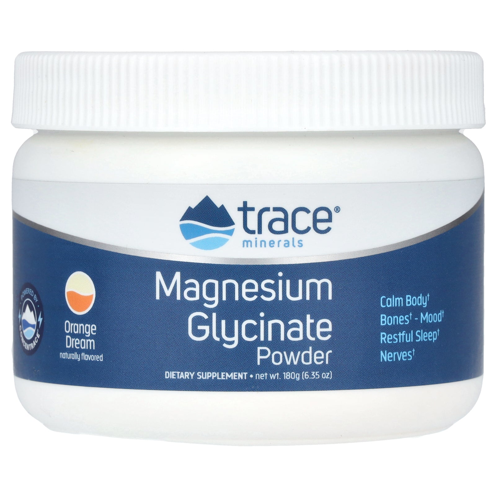 Trace, Magnesium Glycinate Powder, Orange Dream, 6.35 oz (180 g)