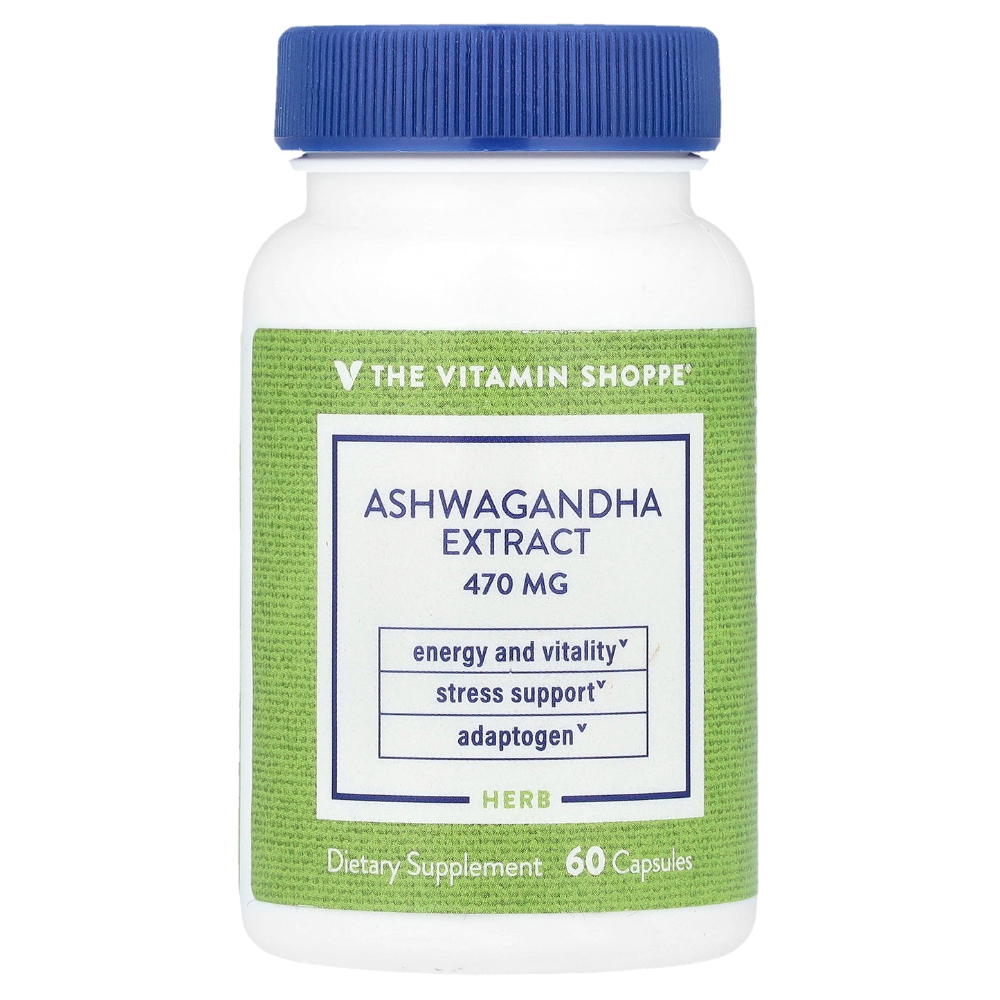 The Vitamin Shoppe, Ashwagandha Extract , 470 mg , 60 Capsules